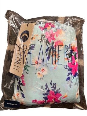 Dreamiere Crib Sheet bamboo floral print NWT